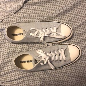 Light grey converse women’s size 12 men’s size 10
